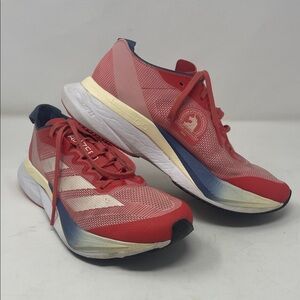 Adidas Boston Marathon 2024 Red, White & Blue Lace-UpSneakers Size 7